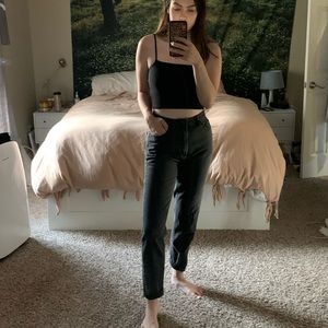 BDG Faded Black Mom Jeans